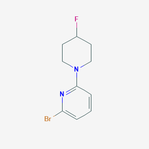 molecular formula C10H12BrFN2 B12072047 2-Bromo-6-(4-fluoropiperidin-1-yl)pyridine 