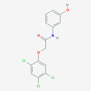 molecular formula C14H10Cl3NO3 B1207205 N-(3-hydroxyphenyl)-2-(2,4,5-trichlorophenoxy)acetamide 