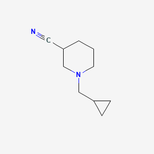 molecular formula C10H16N2 B12072053 1-(Cyclopropylmethyl)piperidine-3-carbonitrile 