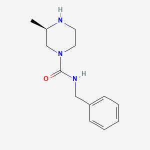 molecular formula C13H19N3O B12072071 (3R)-N-benzyl-3-methylpiperazine-1-carboxamide 