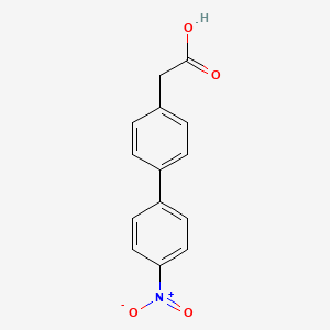 molecular formula C14H11NO4 B12072079 4'-Nitro-biphenyl-4-acetic acid 