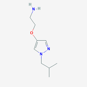 2-{[1-(2-Methylpropyl)-1H-pyrazol-4-yl]oxy}ethan-1-amine