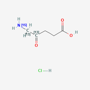 5-Aminolevulinic-13C2,15N Acid Hydrochloride Salt