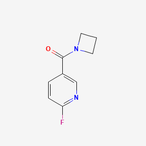 molecular formula C9H9FN2O B12072260 5-(Azetidine-1-carbonyl)-2-fluoropyridine 