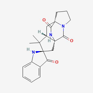 molecular formula C21H23N3O3 B1207235 Brevianamide B CAS No. 23402-09-7