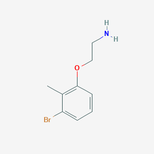 molecular formula C9H12BrNO B12072365 2-(3-Bromo-2-methyl-phenoxy)-ethylamine 