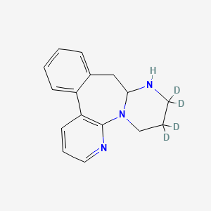 molecular formula C16H17N3 B12072385 Desmethyl Mirtazapine-d4 