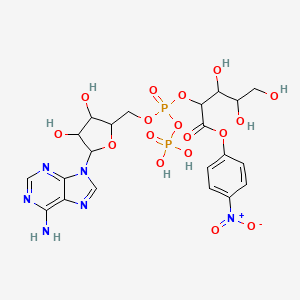 Adenosine-5'-O-diphospho-(1''-(4-nitrophenoxy)-ribose)