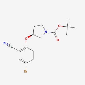 Tert-butyl (S)-3-(4-bromo-2-cyanophenoxy)pyrrolidine-1-carboxylate