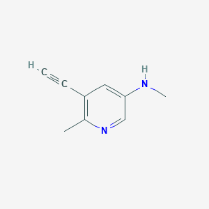 molecular formula C9H10N2 B12072442 (5-Ethynyl-6-methyl-pyridin-3-yl)-methyl-amine 