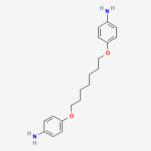 molecular formula C19H26N2O2 B1207246 Benzenamine, 4,4'-(1,7-heptanediylbis(oxy))bis- CAS No. 2519-77-9