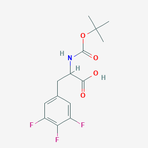 molecular formula C14H16F3NO4 B12072470 n-Boc-3,4,5-trifluoro-DL-phenylalanine 