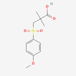 3-(4-Methoxybenzenesulfonyl)-2,2-dimethylpropanoic acid