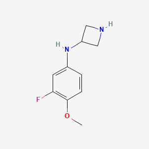 molecular formula C10H13FN2O B12072490 N-(3-fluoro-4-methoxyphenyl)azetidin-3-amine 