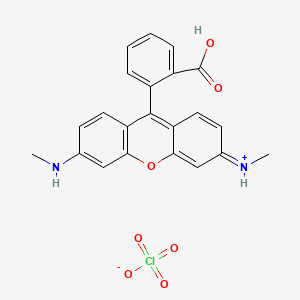 Xanthylium, 9-(2-carboxyphenyl)-3,6-bis(methylamino)-, perchlorate