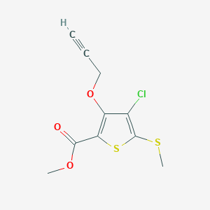 Methyl 4-chloro-5-(methylthio)-3-(prop-2-yn-1-yloxy)thiophene-2-carboxylate