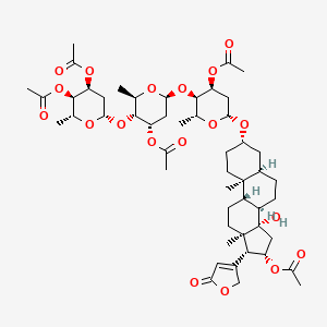 molecular formula C51H74O19 B1207252 Pengitoxin CAS No. 7242-04-8