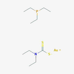 N,N-diethylcarbamodithioate;gold(1+);triethylphosphane