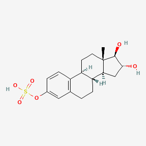 molecular formula C18H24O6S B1207254 雌三醇 3-硫酸酯 CAS No. 481-95-8