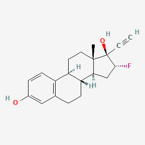 molecular formula C20H23FO2 B1207255 17-Ethynyl-16-fluoroestradiol CAS No. 92817-14-6