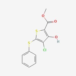 Methyl 4-chloro-3-hydroxy-5-(phenylthio)thiophene-2-carboxylate