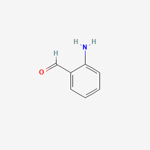 molecular formula C7H7NO B1207257 2-氨基苯甲醛 CAS No. 529-23-7