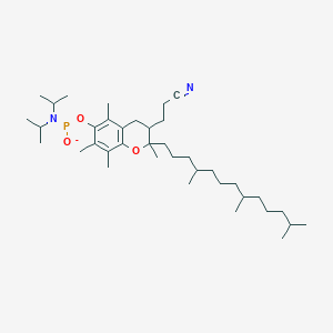 molecular formula C38H66N2O3P- B12072572 2-Cyanoethyl((R)-2,5,7,8-tetramethyl-2-((4R,8R)-4,8,12-trimethyltridecyl)chroman-6-yl) diisopropylphosphoramidite 