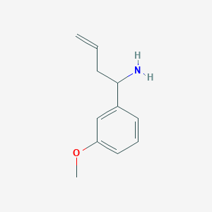 molecular formula C11H15NO B12072578 1-(3-Methoxyphenyl)but-3-en-1-amine 