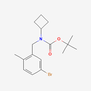 molecular formula C17H24BrNO2 B12072590 (5-Bromo-2-methyl-benzyl)-cyclobutyl-carbamic acid tert-butyl ester 