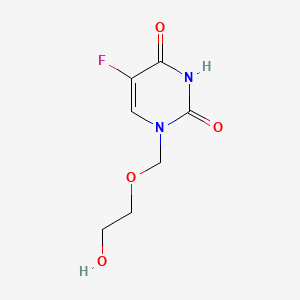 molecular formula C7H9FN2O4 B1207265 5-Fluoro-1-((2-hydroxyethoxy)methyl)uracil CAS No. 77474-50-1