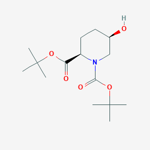 1,2-di-tert-butyl (2R,5R)-5-hydroxypiperidine-1,2-dicarboxylate