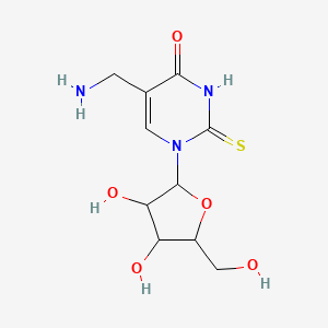 molecular formula C10H15N3O5S B12072709 5-(Aminomethyl)-2-thiouridine 