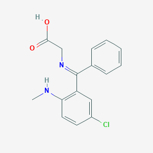 N-[[5-Chloro-2-(methylamino)phenyl]phenylmethylene]glycine