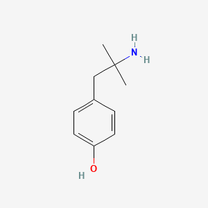 molecular formula C10H15NO B1207275 4-(2-氨基-2-甲基丙基)苯酚 CAS No. 51706-55-9
