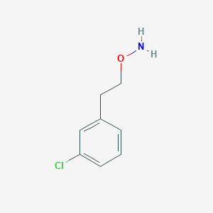 molecular formula C8H10ClNO B12072752 O-[2-(3-chlorophenyl)ethyl]hydroxylamine CAS No. 1184963-67-4