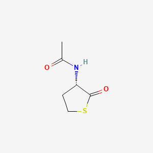 molecular formula C6H9NO2S B12072795 N-[(3S)-2-oxothiolan-3-yl]acetamide 