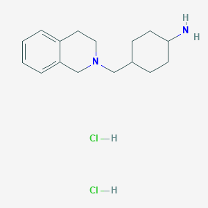 (1r,4r)-4-((3,4-dihydroisoquinolin-2(1H)-yl)methyl)cyclohexanamine dihydrochloride