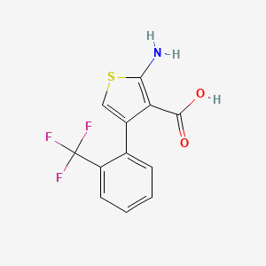 2-Amino-4-(2-(trifluoromethyl)phenyl)thiophene-3-carboxylic acid