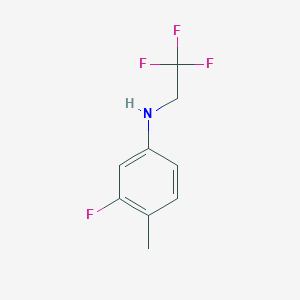 3-fluoro-4-methyl-N-(2,2,2-trifluoroethyl)aniline