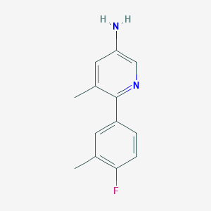 6-(4-Fluoro-3-methylphenyl)-5-methylpyridin-3-amine