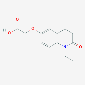 (1-Ethyl-2-oxo-1,2,3,4-tetrahydro-quinolin-6-yloxy)-acetic acid