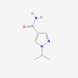 molecular formula C7H11N3O B12072949 1-(Propan-2-yl)-1H-pyrazole-4-carboxamide 