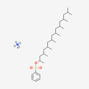 molecular formula C30H58NO3S+ B12072968 Ammonium (1,3,5,7,9,11,13,15-octamethylhexadecyl)benzenesulphonate CAS No. 98690-35-8