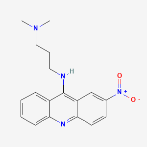 molecular formula C18H20N4O2 B1207298 2-Nitro-9-(dimethylaminopropylamino)acridine CAS No. 6237-22-5