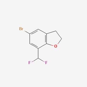 5-Bromo-7-(difluoromethyl)-2,3-dihydro-1-benzofuran