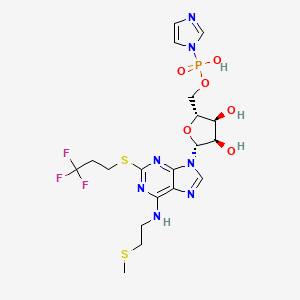 N-[2-(methylthio)ethyl]-2-[(3,3,3-trifluoropropyl)thio]-Adenosine 5'-(hydrogen P-1H-imidazol-1-ylphosphonate)