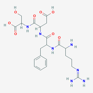 molecular formula C22H33N7O8 B012073 精氨酸-苯丙氨酸-天冬氨酸-丝氨酸 CAS No. 102567-19-1