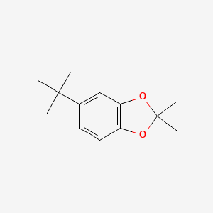 molecular formula C13H18O2 B1207303 2,2-Dimethyl-5-tert-butyl-1,3-benzodioxole CAS No. 55699-19-9