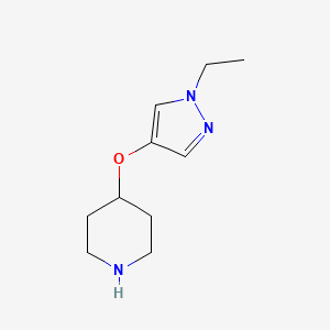 4-[(1-Ethyl-1H-pyrazol-4-yl)oxy]piperidine