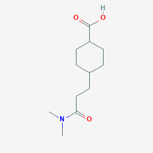 trans 4-(3-(Dimethylamino)-3-oxopropyl)cyclohexanecarboxylic acid